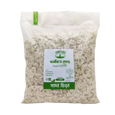 Farmer's Gold White Flattened Rice (Sada Chira) 1 kg