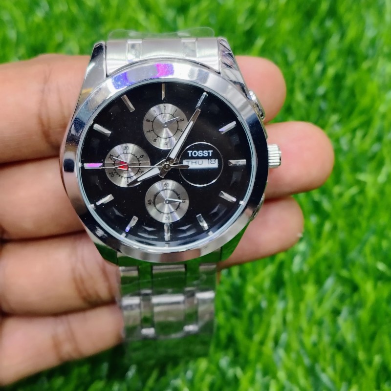 Analog Wrist chain Stainless Steel Watch Watch - Black
