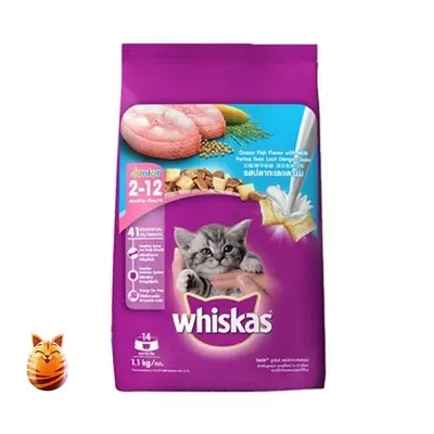 Whiskas Cat Food Junior Ocean Fish With Milk Kitten 1.1 kg
