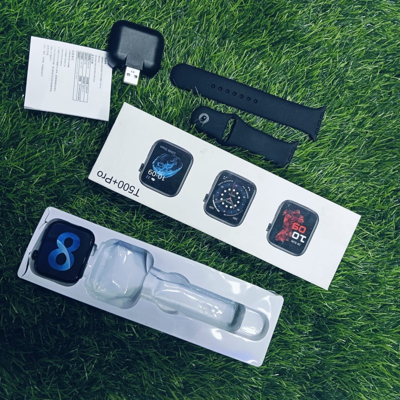 T500+ Pro Smart Watch with BT Call Heart Rate Blood Pressure for Ladies