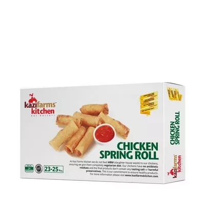 Kazi Farms Kitchen Chicken Spring Roll (23-25 pcs) 250 gm ৳ 210