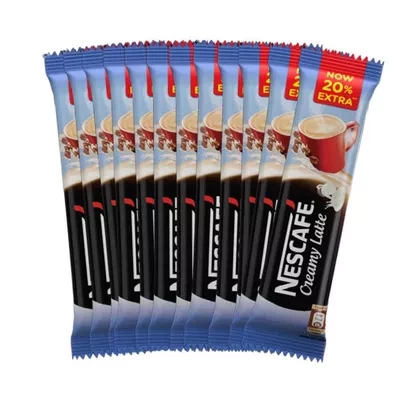 Nestlé Nescafe Creamy Latte Coffee Mix Sachet 18 gm 12 pcs