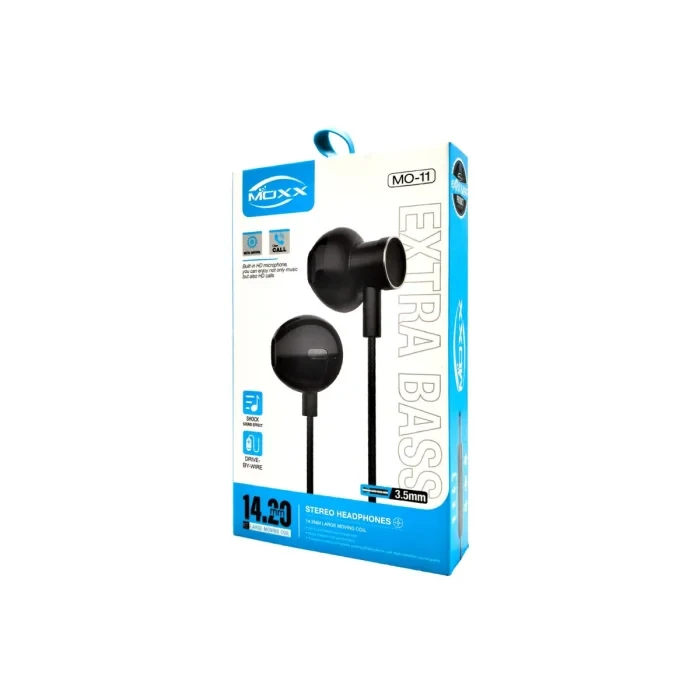 MOXX Stereo Earphone (MO-11)| Super Bass Music | 14.20mm Long Length Wire | 3.5mm Input Type