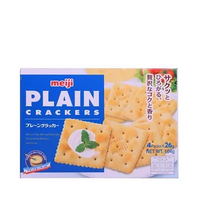 Meiji Plain Crackers Biscuit 104 gm