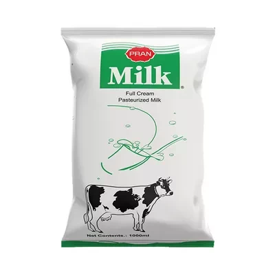 Pran Pasteurized Full Cream Liquid Milk 1 ltr