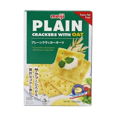 Meiji Plain Oat Crackers 104 gm